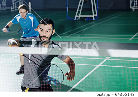 Badminton double team Badminton double team 64305148
