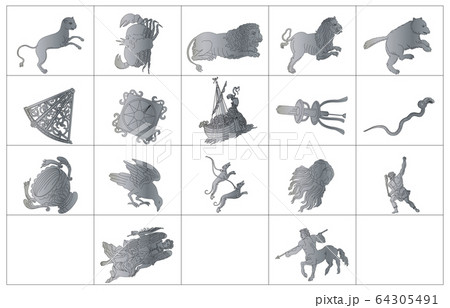 春の星座線なし枠 64305491