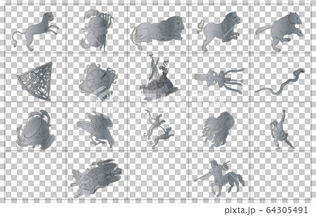 春の星座線なし枠 64305491