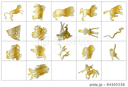 春の星座影あり線なし金枠 春の星座影あり線なし金枠 64305536