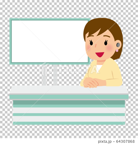 職業シリーズ アナウンサーのイラスト素材 職業シリーズ アナウンサーのイラスト素材
