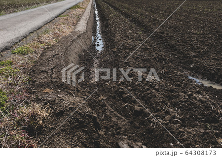 畦塗り 春の水田　マット仕上げ 64308173