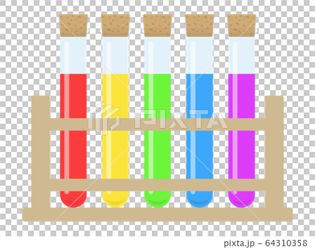 Illustration of test tube and test tube stand Illustration of test tube and test tube stand 64310358
