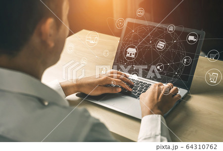 Omni channel technology of online retail business. Omni channel technology of online retail business. 64310762