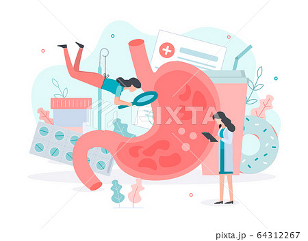 Gastritis stomach medical concept 64312267