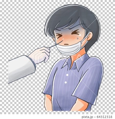 ウイルス検査のイラスト4のイラスト素材