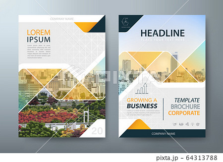 Flyer, Annual report, book cover. 会社案内パンフレット。 64313788