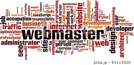 Webmaster word cloud 64313926