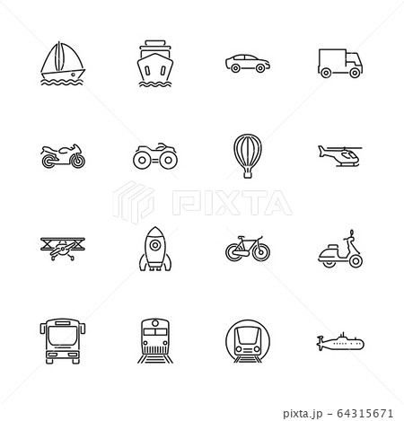 Transport - Flat Vector Icons 64315671