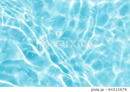 水 波 ブルー 泡 テクスチャ 背景の写真素材