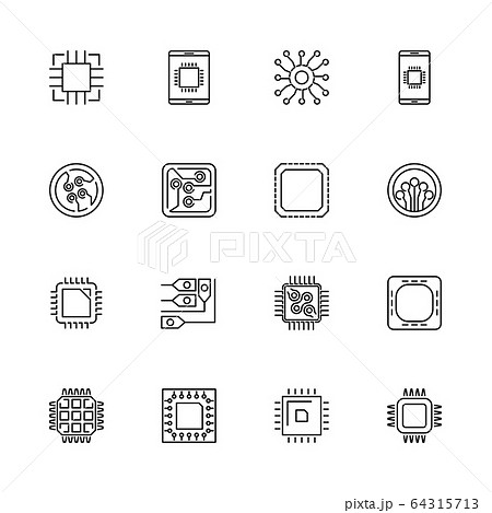 Electronics - Flat Vector Icons 64315713