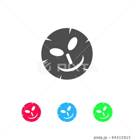 Cosmetic mask icon flat. Cosmetic mask icon flat. 64315915