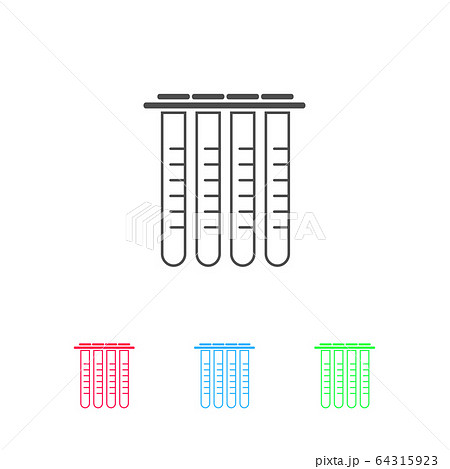 Tubes icon flat. Tubes icon flat. 64315923