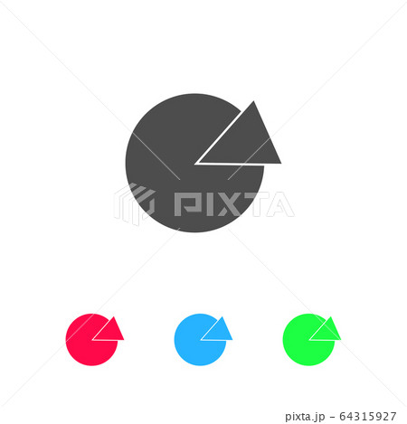 Pie chart icon flat. Pie chart icon flat. 64315927