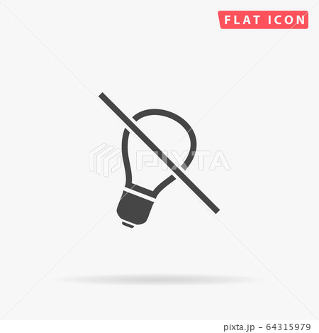 Light Off flat vector icon 64315979