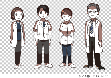 Serious healthcare professionals (shaded) 64316156