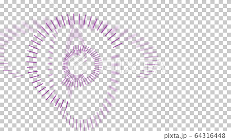 CGライン　回転する放射状に広がった線 64316448