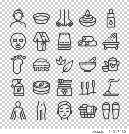 Beauty icon set 64317480