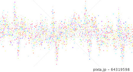 Festive Confetti Celebration Stars Colorful Starのイラスト素材 64319598 Pixta