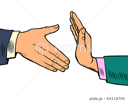 Handshake Ban Hygiene And Sanitationのイラスト素材