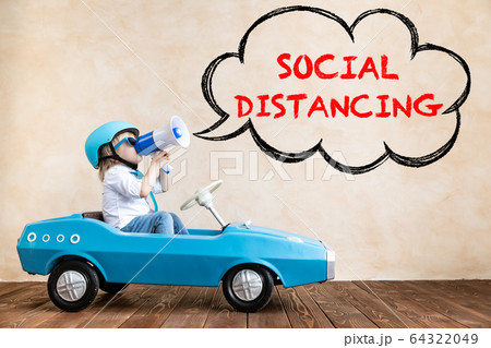Social distancing due to a possible coronavirus Social distancing due to a possible coronavirus 64322049