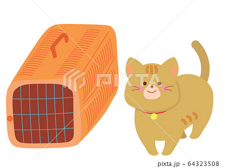 ネコとキャリーバッグ ネコとキャリーバッグ 64323508