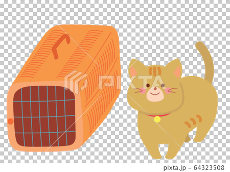 ネコとキャリーバッグ ネコとキャリーバッグ 64323508