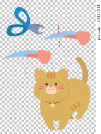 Illustration of cat nail clipper 64323511