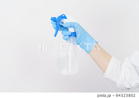 消毒イメージ　パーツ　女性 64323802
