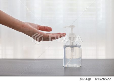 hand and alcohol gel bottle hand and alcohol gel bottle 64326522