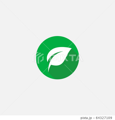 Flat leaves icons. Leaf vector illustration Flat leaves icons. Leaf vector illustration 64327109