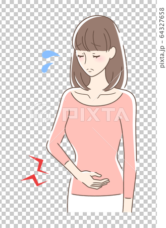 お腹が気になる女性 64327658