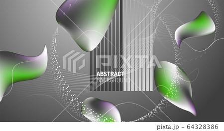 Fluid liquid color gradient background design. Vector illustration 64328386