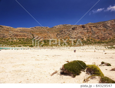 GRAMVOUSA - BALOS, THE CRETE ISLAND, GREECE - JUNE GRAMVOUSA - BALOS, THE CRETE ISLAND, GREECE - JUNE 64329547