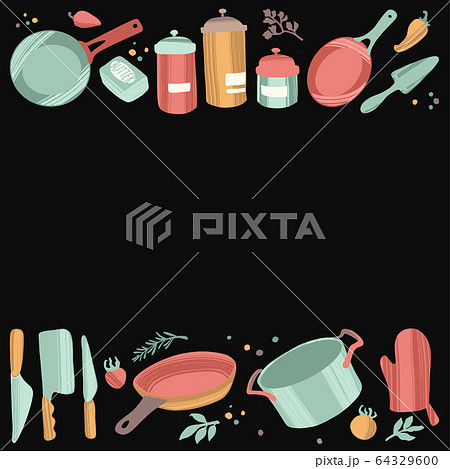 Kitchen tools. Kitchenware and cooking baking utensils. 64329600