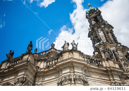 Dresden, Germany in a beautiful summer day. 64329631