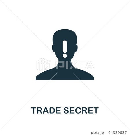 Trade Secret icon. Simple element from intellectual property collection. Filled Trade Secret icon for templates, infographics and more 64329827
