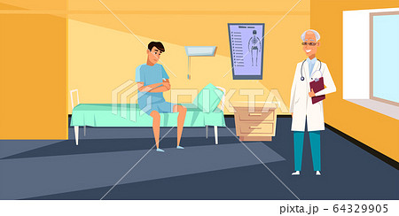 Medical examination flat vector illustration 64329905