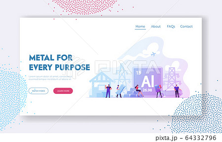 People Mining and Using Aluminium for Life Landing Page Template. Miners Characters Extracting Ore for Making Vehicles People Mining and Using Aluminium for Life Landing Page Template. Miners Characters Extracting Ore for Making Vehicles 64332796