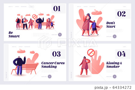 Smokers Unhealthy Lifestyle Landing Page. People Nicotine Addiction, Mother Arguing with Characters Have Bad Habit Smokers Unhealthy Lifestyle Landing Page. People Nicotine Addiction, Mother Arguing with Characters Have Bad Habit 64334272