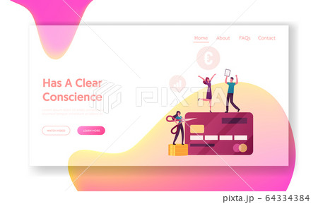 Debt Free, People Celebrate Mortgage Banking Loan Finish Landing Page Template. Happy Characters Jump and Rejoice Debt Free, People Celebrate Mortgage Banking Loan Finish Landing Page Template. Happy Characters Jump and Rejoice 64334384