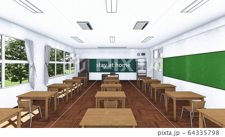 小学校 教室 自宅学習 stay at homeイラスト51 小学校 教室 自宅学習 stay at homeイラスト51 64335798
