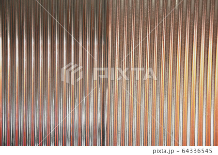 テクスチャ シルバーメタル オレンジ 64336545