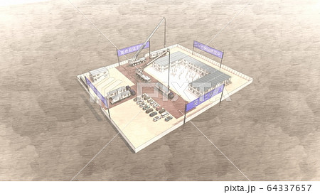 突貫工事 コロナ病院 医療崩壊 2期工事 イラスト74 突貫工事 コロナ病院 医療崩壊 2期工事 イラスト74 64337657