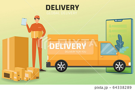 Online shopping and Online delivery service 64338289