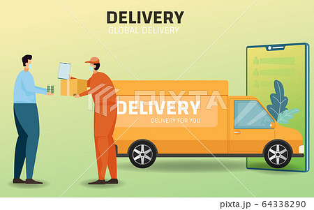 Online shopping and Online delivery service Online shopping and Online delivery service 64338290
