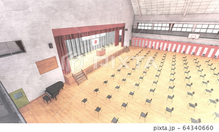 体育館 入学式 学校 椅子少ない コロナウイルス イラスト82 体育館 入学式 学校 椅子少ない コロナウイルス イラスト82 64340660