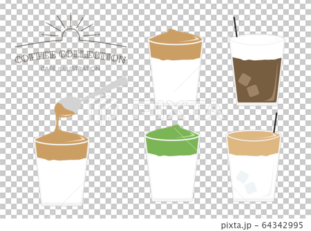 コールドドリンク イラスト セット コールドドリンク イラスト セット 64342995