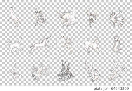 冬の星座影あり白 64343209