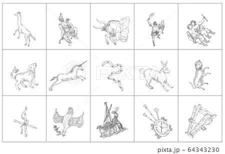 冬の星座影あり線なし白枠 64343230